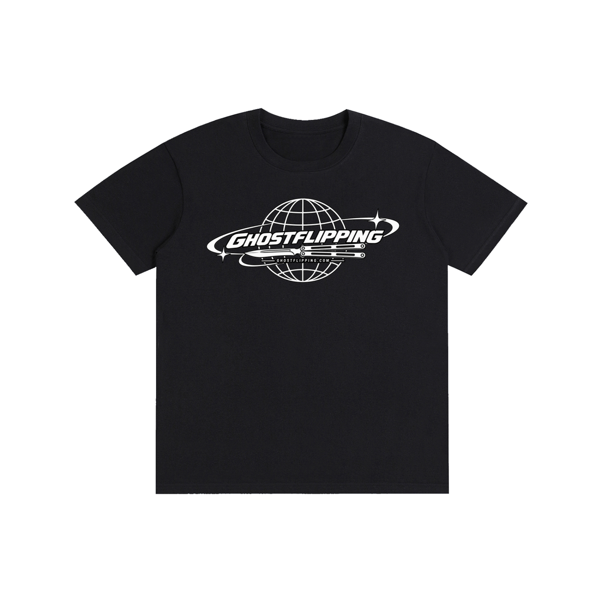 Ghost Flipping T-Shirt (Black)