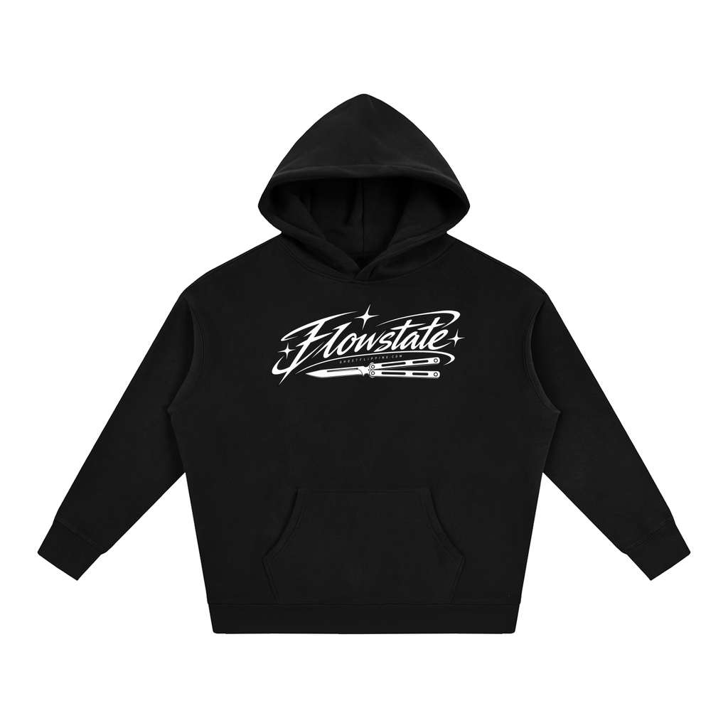 Flow State Oversized Hoodie (Black)